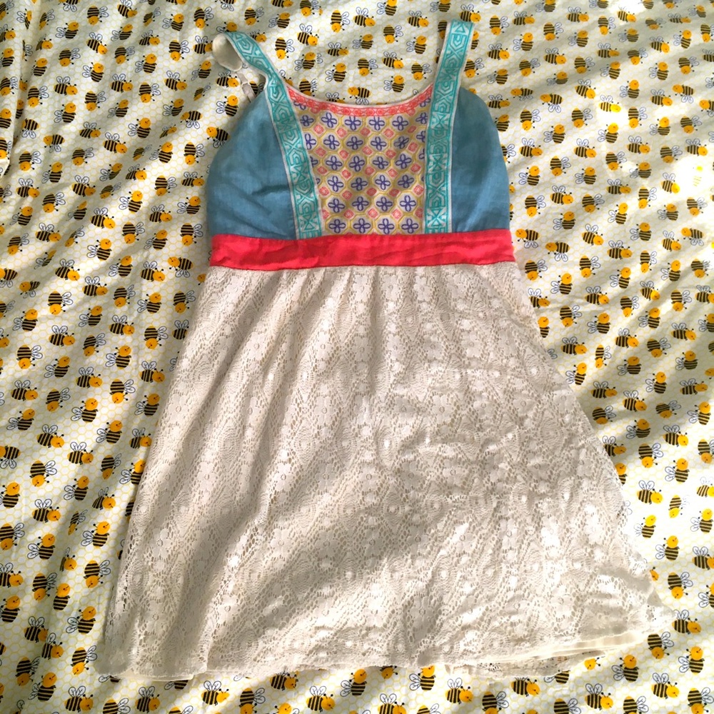 Boho lace cream dress - Flying Tomato
